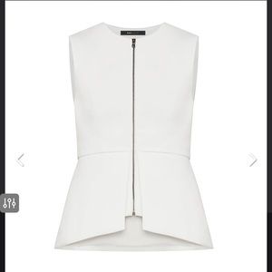 BCBG sleeveless peplum top